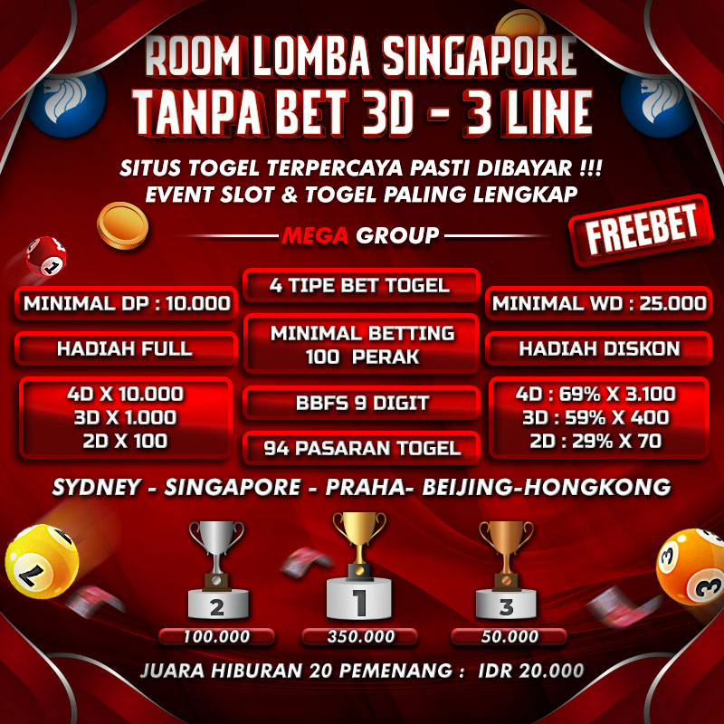 ROOM LOMBA TOGEL FREE 3D - 3LINE SINGAPORE TOTO